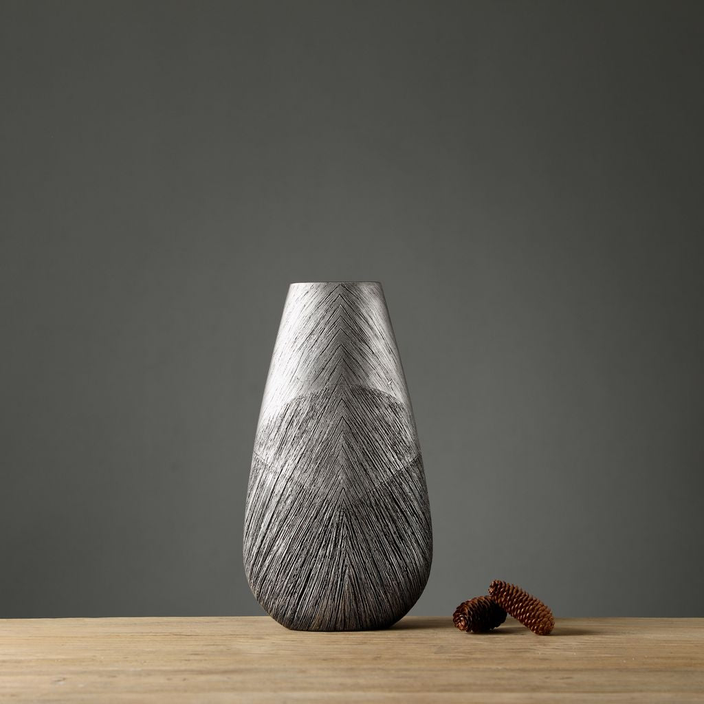 YZ04626BL-1SI GREY VASES