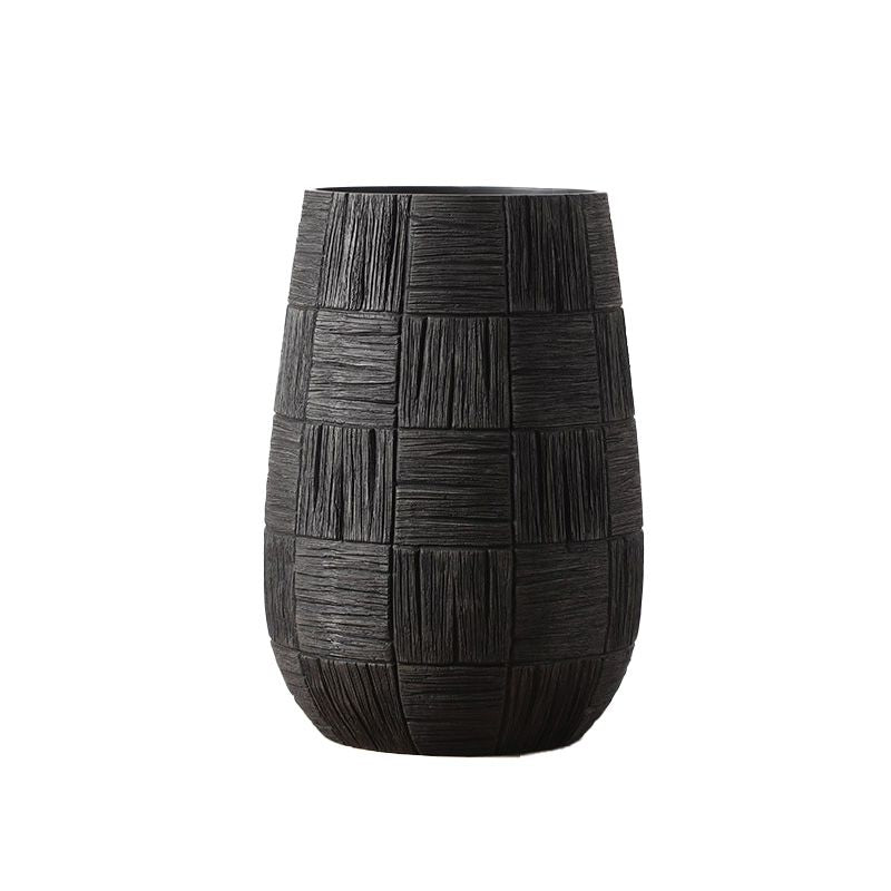 YZ04910BL-1 BLACK VASES