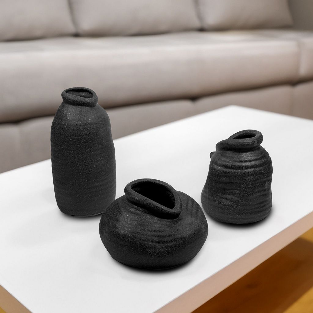 CESE329 BLACK VASES