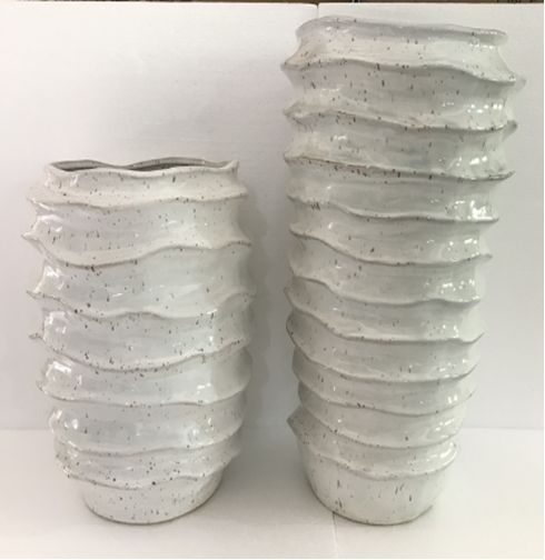 CESE336 WHITE VASES