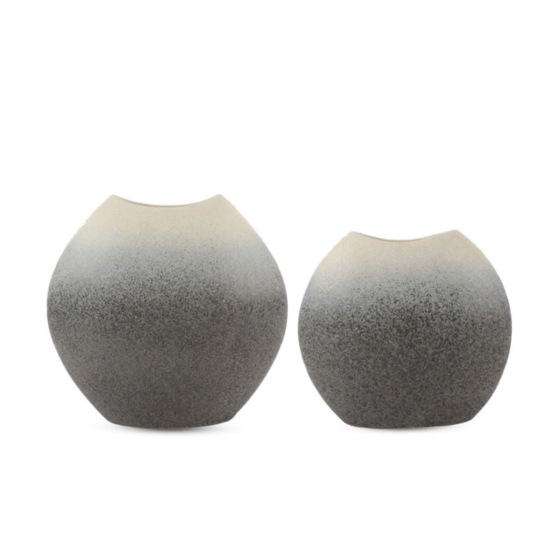 CAVA285 GREY GLAZE VASES