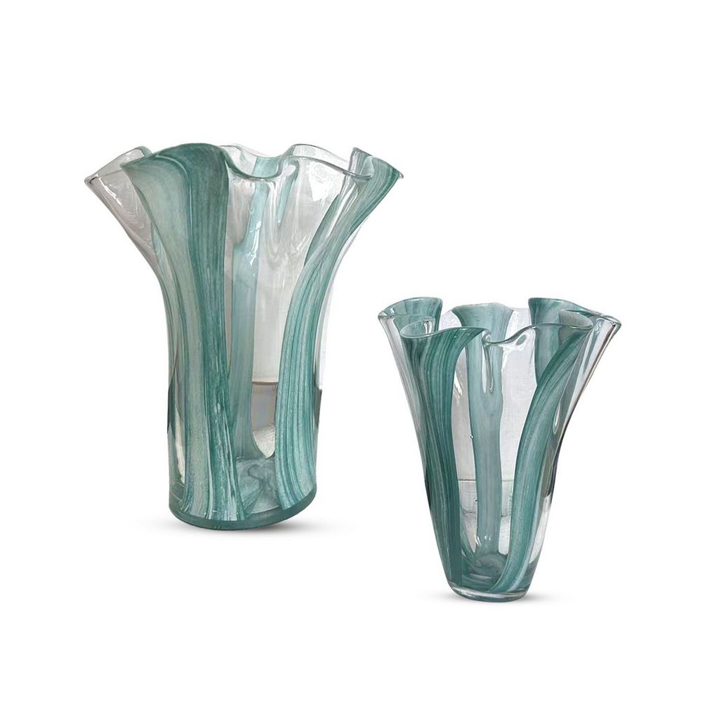 GV387 LIGHT GREEN VASES