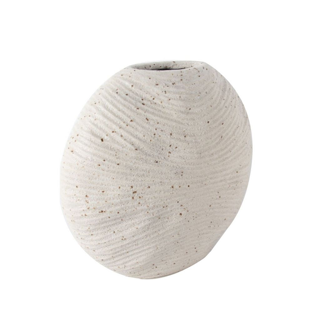 CEDE362 SPECKLED WHITE VASES