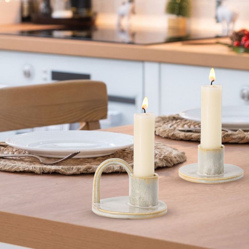 CECA366 VANILLA CANDLE HOLDERS